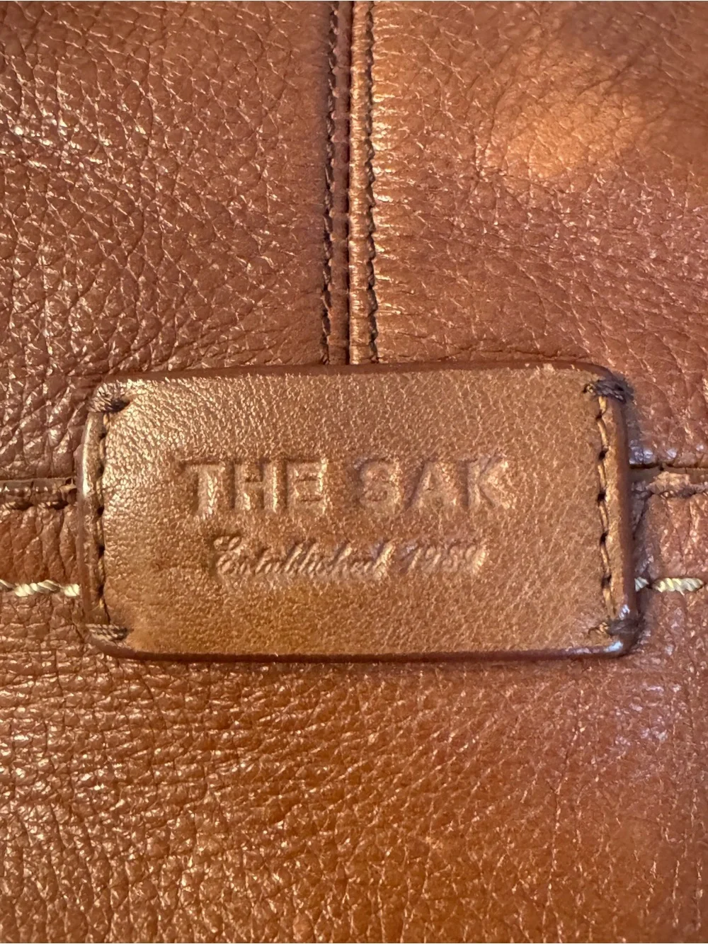 The Sak Leather Tote Bag in Brown